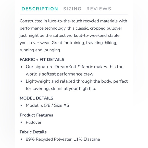 💕 VUORI LIKE NEW WOMEN'S LONG-SLEEVE HALO CREW IN CELANDON HEATHER - Sz LARGE - Picture 5 of 12